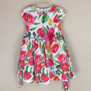 Nanette Girls Summer Floral  Party Dress Size 4